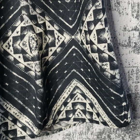 Alice + Olivia navy blue & cream summer dress w weighted lining - Picture 6 of 10